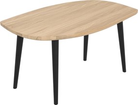 Stolik kawowy z drewna dębowego łezka P3 mały 60 cm