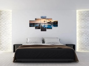 Obraz - Ośrodek wypoczynkowy nad morzem (125x70 cm)