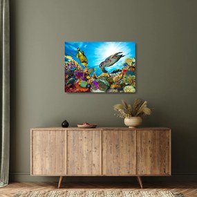 Obraz na szkle rafy koralowej (70x50 cm)