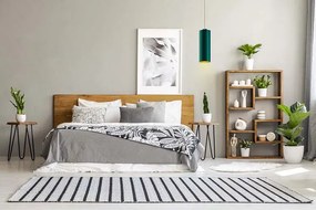 Nowoczesna lampa wisząca zwis na białym stelażu - T3-W76
