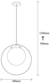 Lampa wisząca w kolorze złota ø 40 cm Tan – Opviq lights