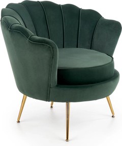 Tapicerowany fotel w stylu glamour Amorinito