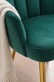 Rcznie zote aksamitne krzeso