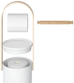 Biały plastikowy stojak na papier toaletowy Bellwood – Umbra