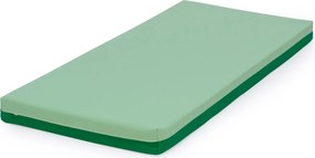 Dwustronny materac żłobkowy do leżakowania 120 cm ekoskóra/drelich