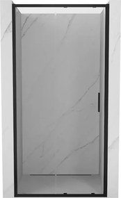 Mexen Exo-S drzwi prysznicowe rozsuwane 105 cm, transparent, czarne - 8151-105-000-70-00