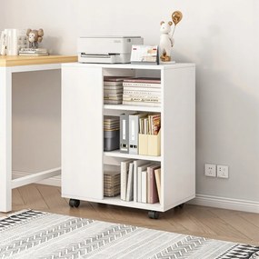 Szafka biała 60 cm – nowoczesny design w stylu loftowym, idealna do biura lub domowego gabinetu