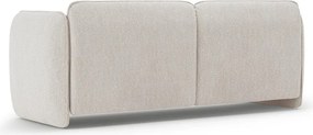 Kremowa sofa z tkaniny szenilowej 204 cm Georgia – Micadoni