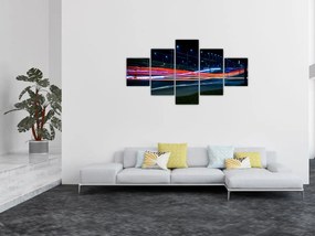 Obraz miasto nocą (125x70 cm)