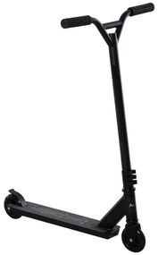 HOMCOM Hulajnoga wyczynowa Profesjonalna Freestyle 100mm koła PU Czarna dla dzieci i dorosłych Aluminium | Aosom PL