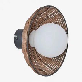 Rattanowy Kinkiet Lutyen Miel - Sklum