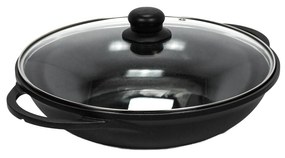 Wok ze szklaną pokrywką, Ø 32 cm