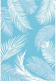 Outsunny Dywan Ogrodowy Odwracalny Wytrzymały Odporny na Warunki Atmosferyczne z Torbą Transportową i Mocowaniami 274 x 182 cm Jasnoniebieski + Biały | Aosom PL