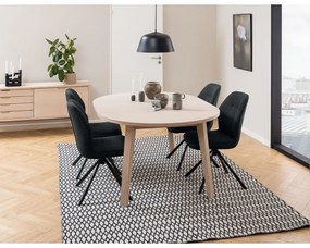 Okrągły rozkładany stół z blatem w dekorze dębu ø 120 cm A-Line – Actona