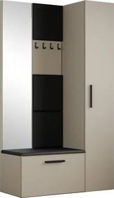Masseno Garderoba MODULO 120,6/204/40 cm do Przedpokoju Nowoczesna Kaszmir