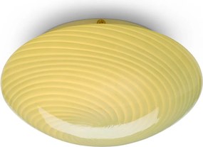 Halo Design 748747- Oprawa sufitowa CANDY 1xE27/40W/230V śr. 30 cm zielona/mosiężna