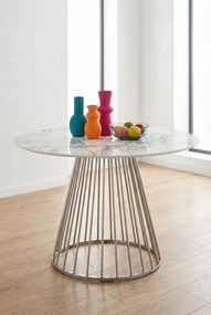 Okrągły stół do jadalni marmur A6-W90