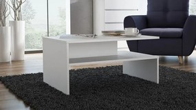 Biała Minimalistyczna Ława Kawowa D8-C70