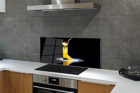 Szkło Ozdobne do Kuchni Słoneczny Koktajl Pomarańczowy