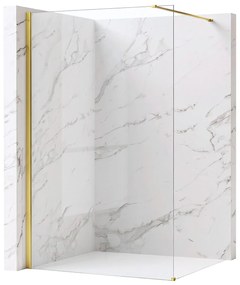 Kabina prysznicowa Walk-In Rea Flexi Transparent / Gold 140