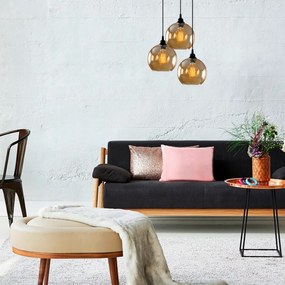 Lampa wisząca Gold - 021, złota-czarna