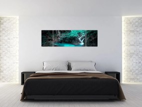 Obraz - Turkusowe jezioro (170x50 cm)