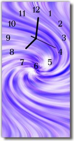 Zegar Szklany Pionowy Wir tunel purpurowy