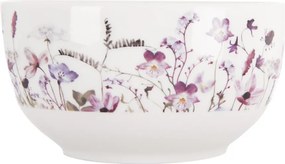 Biało-fioletowa porcelanowa miska na zupę 500 ml Louka – Orion