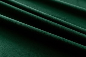 Ciemnozielona zasłona zaciemniająca VELVET 140x270 cm Zawieszanie: Taśma z wiązaniami