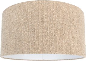 Abażur materiałowy beżowy z tkaniny boucle 50/50/25