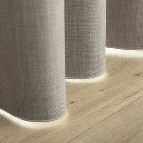 Zasłona zaciemniająca na taśmie marszczącej blackout strukturalny jasny szary 140 x 280 cm 1 szt.