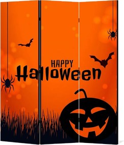 Parawan pokojowy 3-częściowy 135x172 Dwustronny dekoracyjny tematyczny świąteczny Czerwony Radosne Halloween