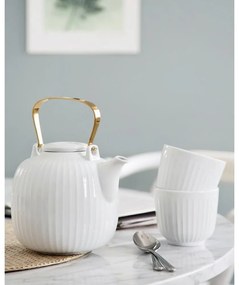 Biały porcelanowy kubek Kähler Design Hammershoi, 200 ml
