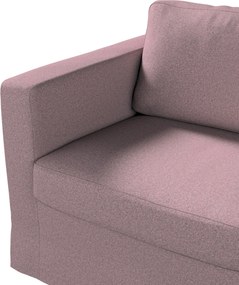 Pokrowiec na sofę Karlstad 2-osobową nierozkładaną długi kolor różowy tkanina strukturalna