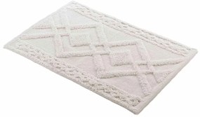 Biały dywanik łazienkowy 50x80 cm Gladis – douceur d'intérieur