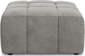 Szary aksamitny podnóżek Aloha – Makamii