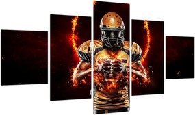 Obraz - Zawodnik futbolu amerykańskiego (125x70 cm)