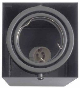 LAMPA SUFITOWA BLOCCO SZARY 1x7W GU10 LED
