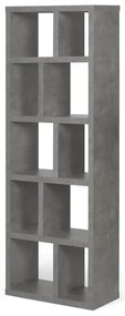 Szary regał w dekorze betonu 70x198 cm Berlin – TemaHome