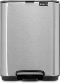 Stalowy kosz na śmieci z pedałem w kolorze matowego srebra 4 l Bo – Brabantia