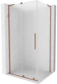 Mexen Velar L kabina prysznicowa rozsuwana 110 x 90 cm, szron, miedź szczotkowana - 871-110-090-33-65