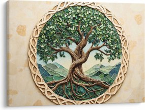 Obraz – Splecione drzewo życia (70x50 cm)