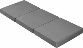 Materac 180/60 + Torba składany turystyczny tkanina Welur : Kolor tkaniny - VELVET - MG17, Rozmiar - 180/60/6, Typ tkaniny - Velvet