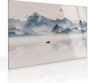 Obraz na szkle - Dolina Gór Błękitnych (70x50 cm)