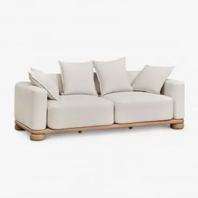 Sofa Ogrodowa Ioanis 2-osobowa Z Drewna Akacjowego Marrón Acacia Claro - Sklum