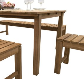 Zestaw teak ogrodowy JOHNSON 1+2+2