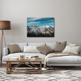 Obraz ośnieżonych szczytów, Fiordland (70x50 cm)