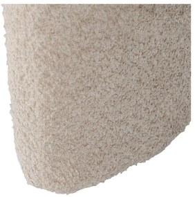 Beżowy puf z materiału bouclé Suave – Ixia