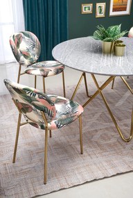 Designerski stół z blatem w kolorze marmuru Bonello