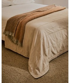 Jasnobrązowa bawełniana narzuta pikowana 240x260 cm Isor – Kave Home